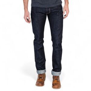 Tobacco Motorwear Men's Selvedge Kevlar Motorcycle Riding Jeans Raw Indigo 42x34